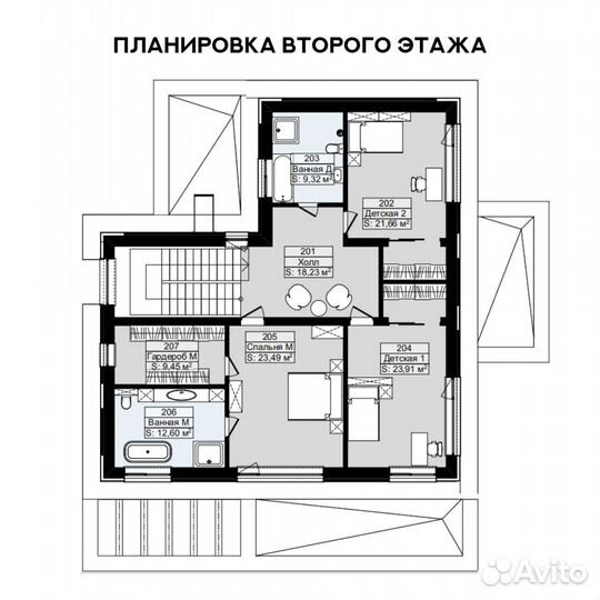 Проект загородный дом вилла с бассейном и гаражом