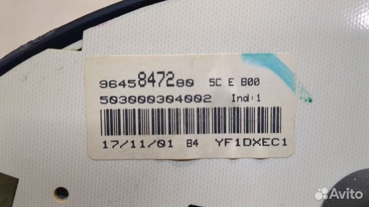 Щиток приборов Peugeot 206, 2001