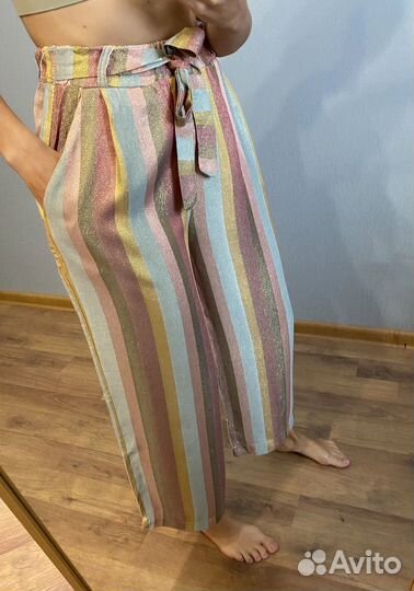 Брюки с люрексом