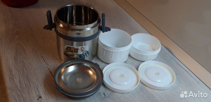 Термос для еды с 2 контейнерами