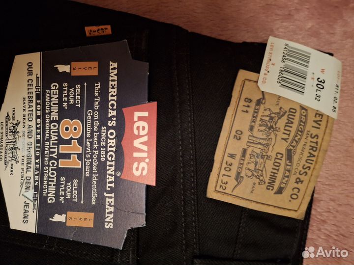 Джинсы новые мужские levis оригинал модель 811 W29