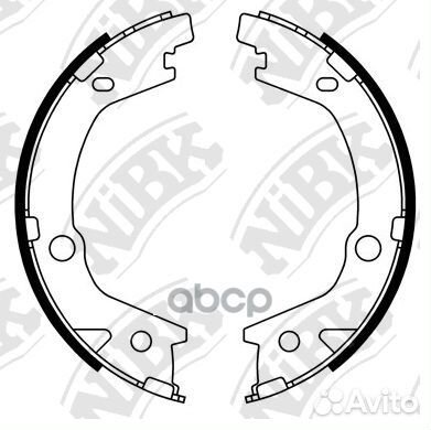 Колодки тормозные барабанные зад hyundai SO