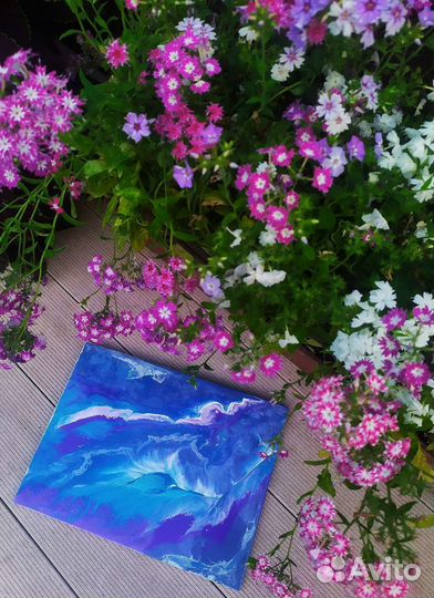 Интерьерная картина из эпоксидной смолы 30х40 см