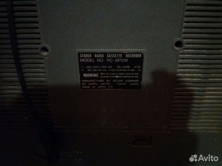 Кассетный магнитофон jvc