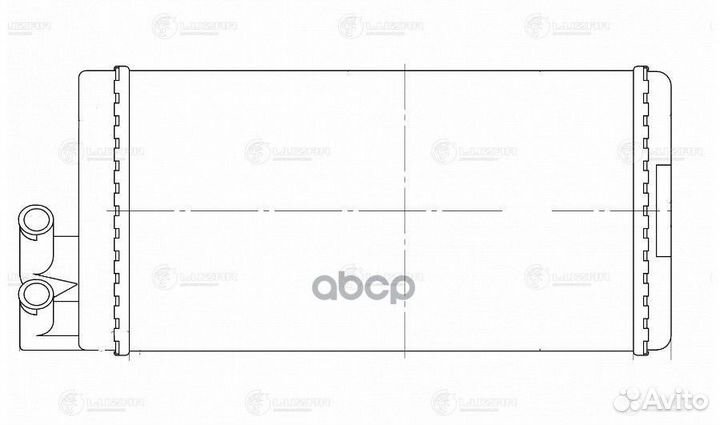 Радиатор печки Audi 100 (90) /A6 (94) LRh1802