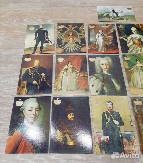 Календарики карманные Русские цари 19шт 1992г