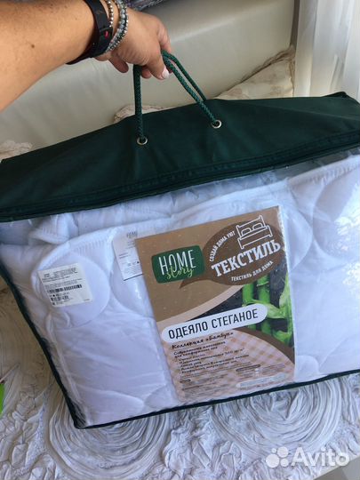 Одеяло стеганое евро новое