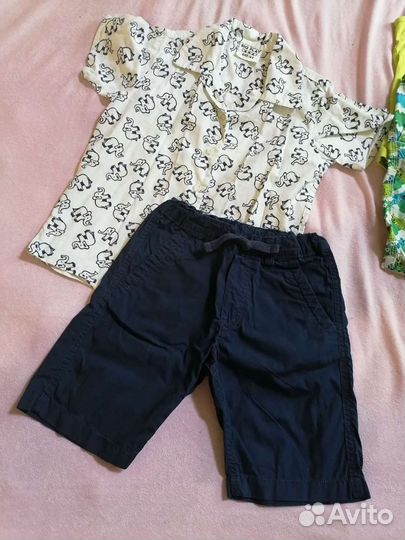 Рубашка и шорты для мальчика 5 лет