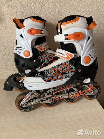 Роликовые коньки (ролики) раздвижные р. 37-40