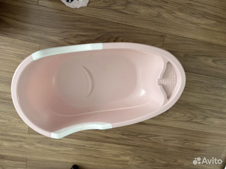 Детская ванночка для купания с гамаком и горкой