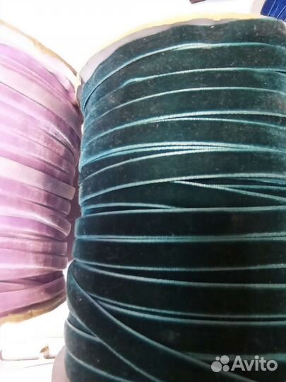 Декоративная тесьма бархатная для рукоделия