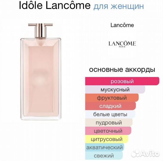 Женские духи Lancome idole