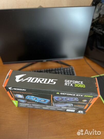 Видеокарта RTX 3060 aorus elite 12G LHR