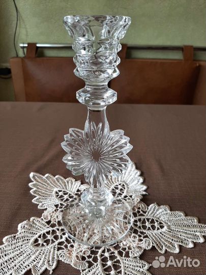 Подсвечник хрустальный