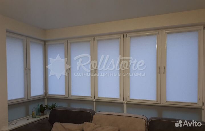 Шторы рулонные с направляющими