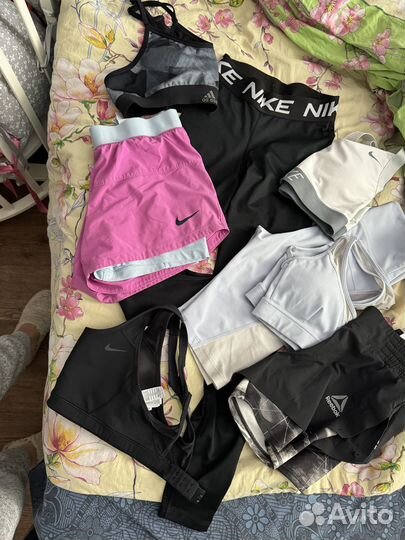 Шорты, лосины, топ, Nike reebok adidas