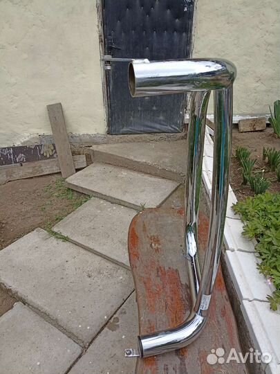 Защита переднего бампера на а/м Саньенг Рекстон