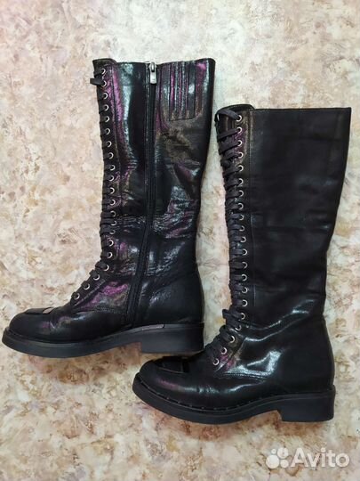 Сапоги зимние натуральная кожа