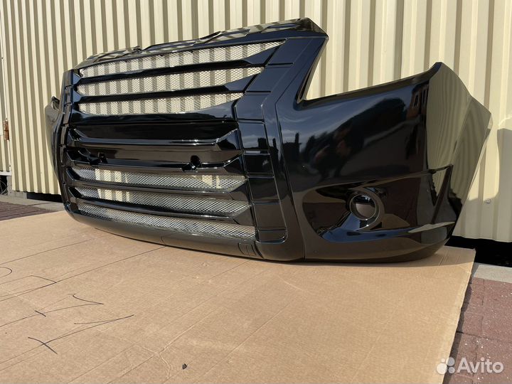 Бампер на Газель Next тюнинг цвет Черный