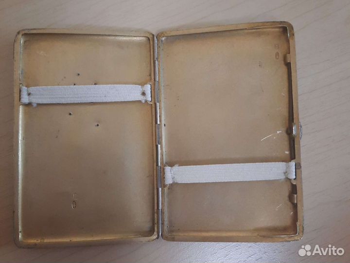 Портсигар серебряный