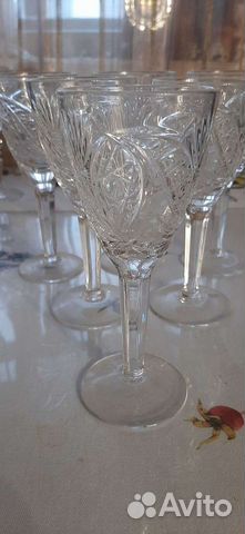 Винтаж: Рюмки хрустальные, 1970-1979гг