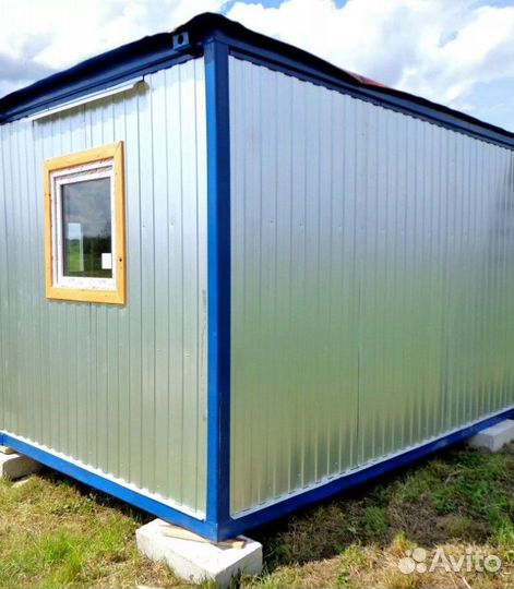 Бытовка из металла 6x2,4x2,4 - двп