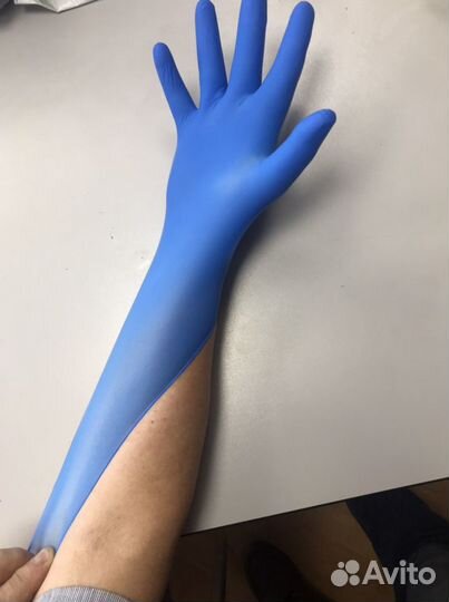 Перчатки нитриловые смотровые, не стирильные