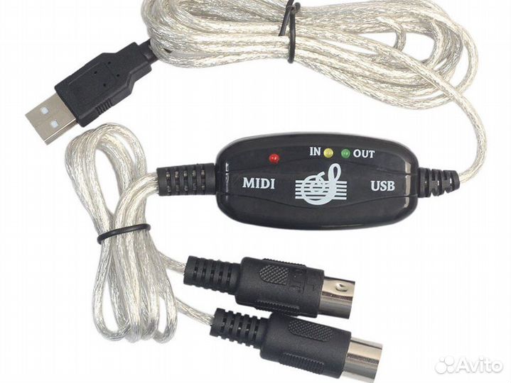 Midi - USB конвертор 2м
