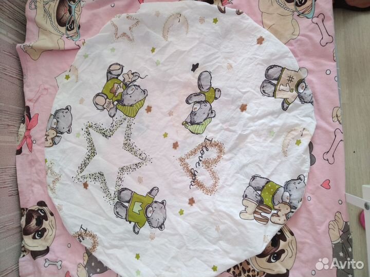 Матрас круглый в кроватку 75 на 75