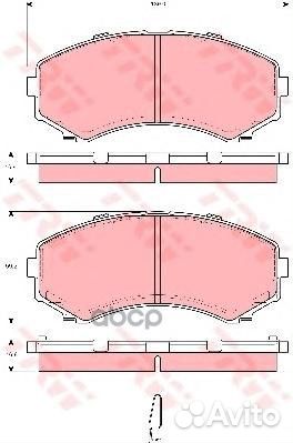 GDB3254 TRW колодки тормозные передниекомплек