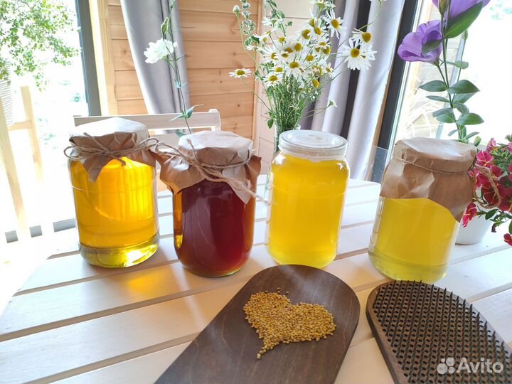 Мёд Алтайский пыльца прополис перга 2023 Хмк