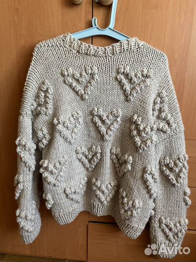 Бомбер вязаный ручная работа