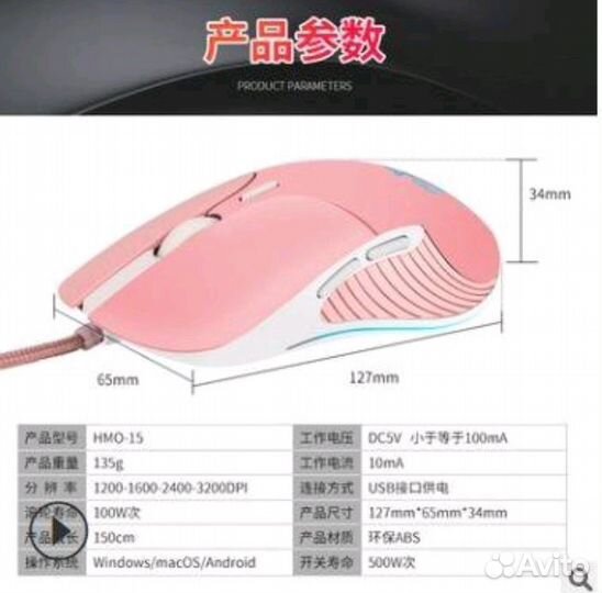 Double Happiness Bird - розовая мышь