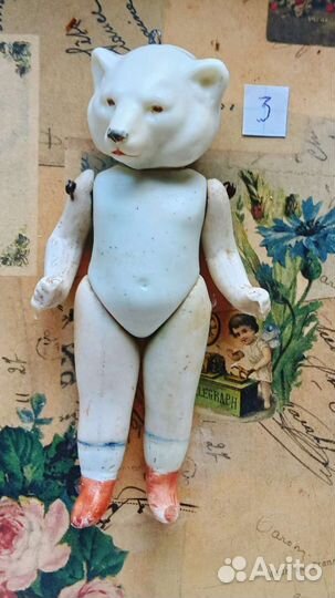 Антикварные куколки зверята