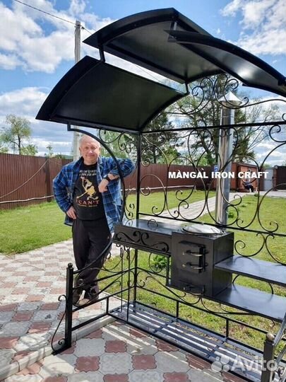 Беседка с мангалом