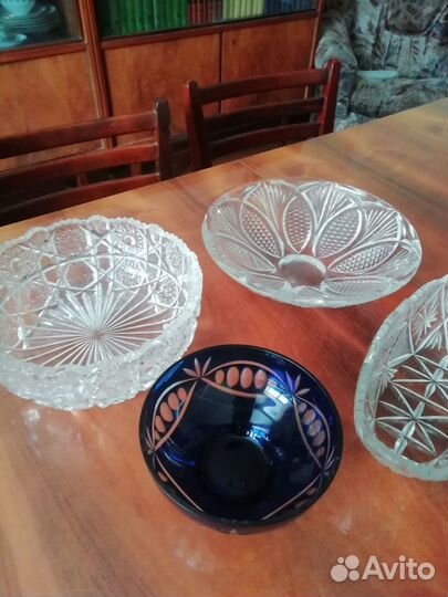 Салатники. Вазы. хрустальные