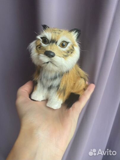 Тигр фигурка натуральная кожа
