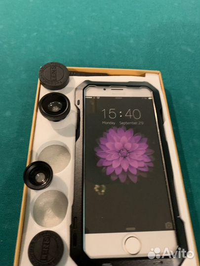 Al Чехол для iPhone 7 или 8 и 2 объектива новый