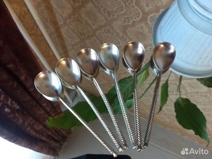 Чайные ложки, старинные, серебро СССР