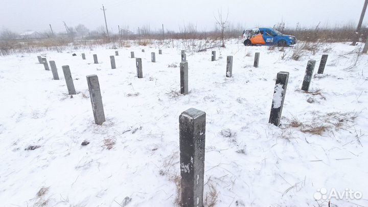 Свайный фундамент под ключ. Монтаж, установка свай