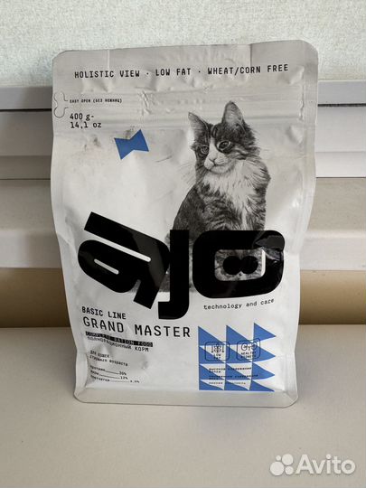 Корм сухой AJO grand master для кошек старшего воз