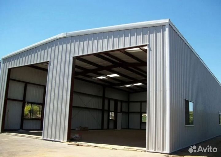 Быстровозводимый ангар под кран балку