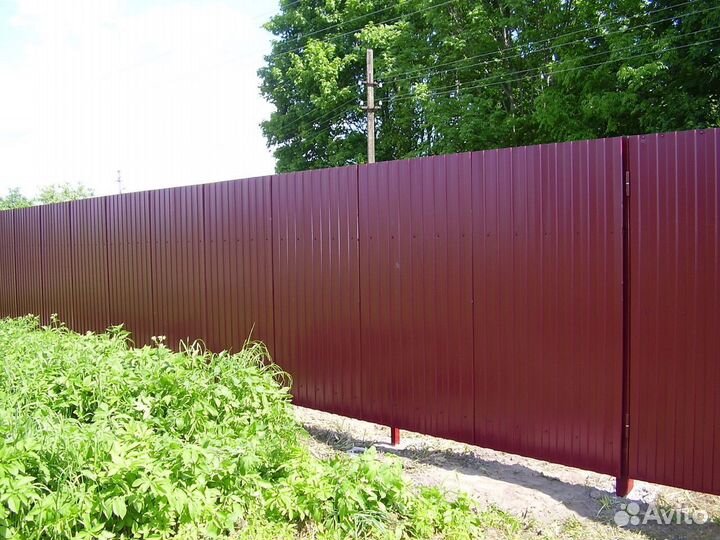 Заборы из профнастила