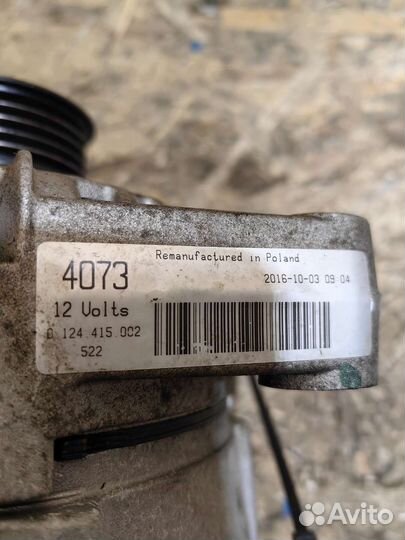 Генератор Опель Астра G Зафира А 0124415002