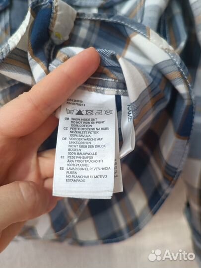 Рубашка logg H&M для мальчика 128 см, 7-8 лет