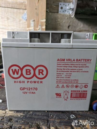 Аккумуляторы WBR 12V 17A