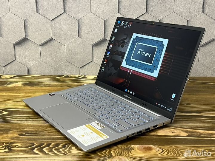 Новый Asus Book Ryzen 5 12х/16гб Ram/2к IPS/SSD