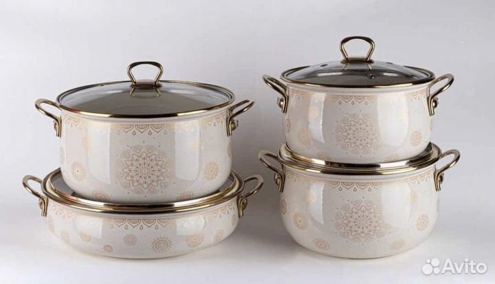 Эмалированные кастрюли набор Турция