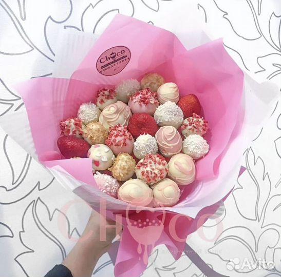 Подарок девушке, маме.Клубника в Шоколаде