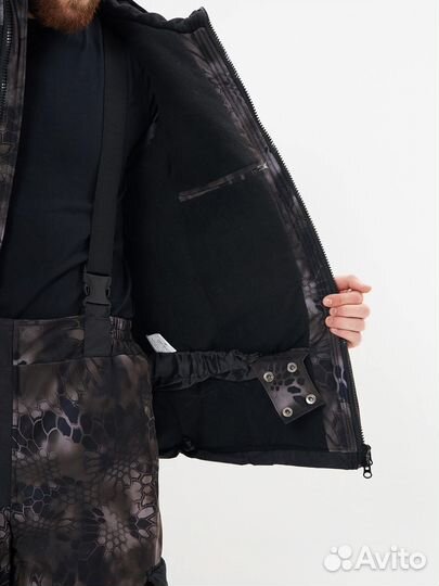 Оптом Костюм Горка 5 inruska Winter черный питон